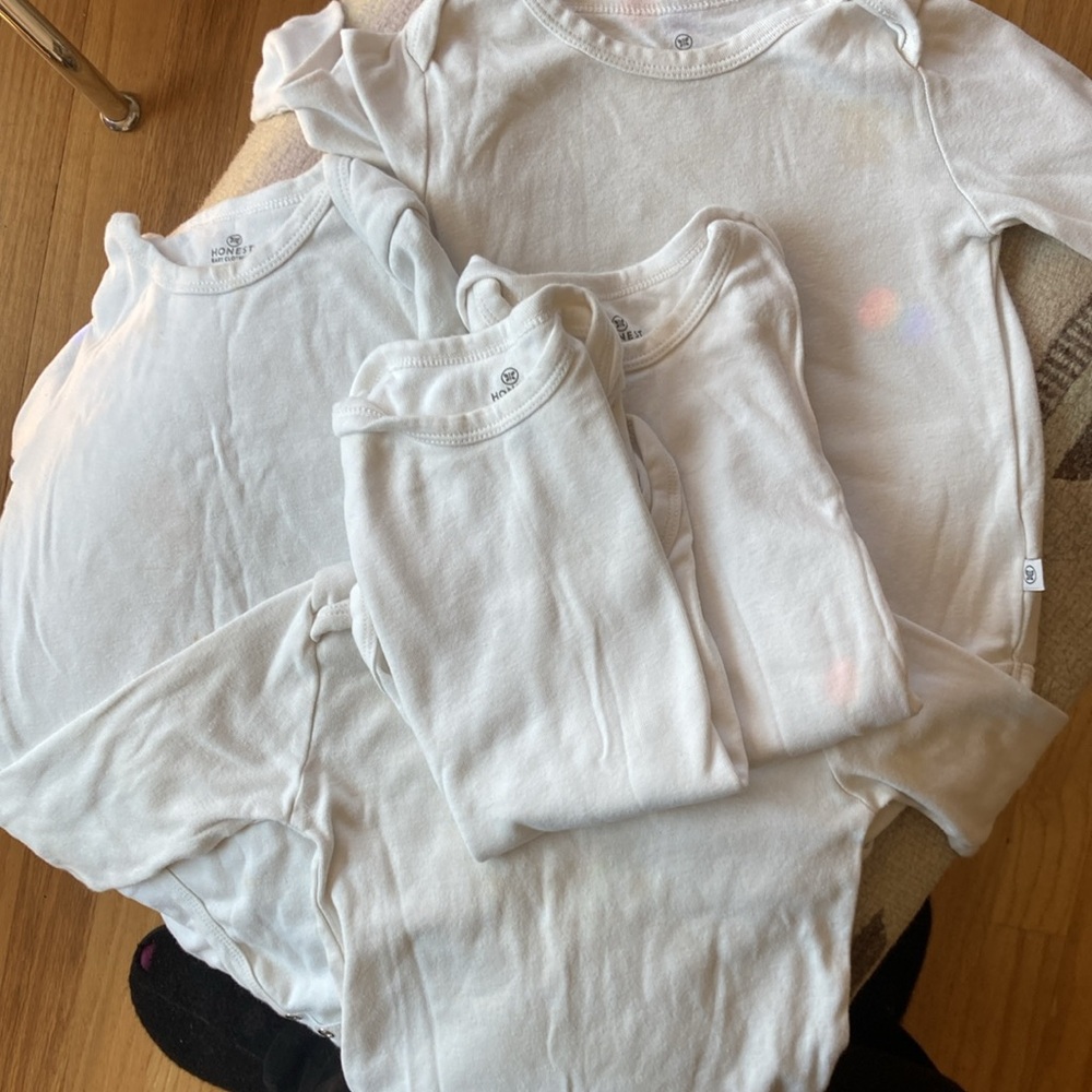 $10 bundled Honest Co LS Onesies Bundle